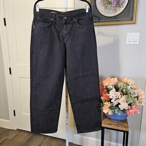 Wild Fable Women's Mid Rise 90's Relaxed Straight Jeans Black Wash S 10